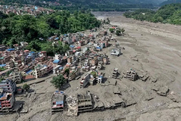 नेपाल जलप्रलयको दृश्य