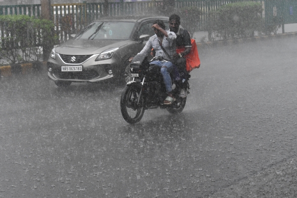 The weather in Delhi-NCR took a sudden turn on Saturday, bringing strong winds and heavy rain.