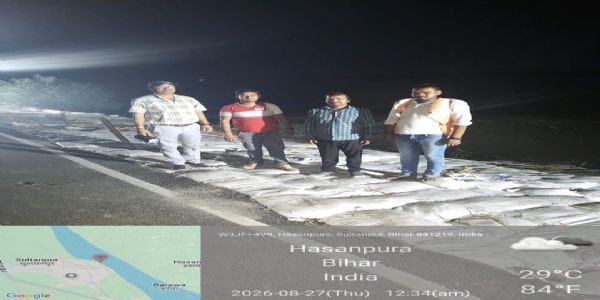 बिहार बाढी : वाल्मीकिनगर ब्यारेजका सबै ३६ गेट खोलिए, जलस्तर २० हजार क्युसेकले बढ्यो