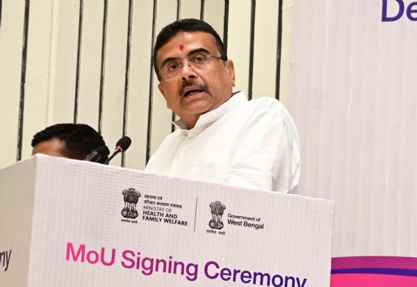 On Monday, Union Health Minister J.P. Nadda and West Bengal Chief Minister Suvendu Adhikari signed a historic Memorandum of Understanding (MoU) at Vigyan Bhawan in New Delhi On Monday, Union Health Minister J.P. Nadda and West Bengal Chief Minister Suvendu Adhikari signed a historic Memorandum of Understanding (MoU) at Vigyan Bhawan in New Delhi