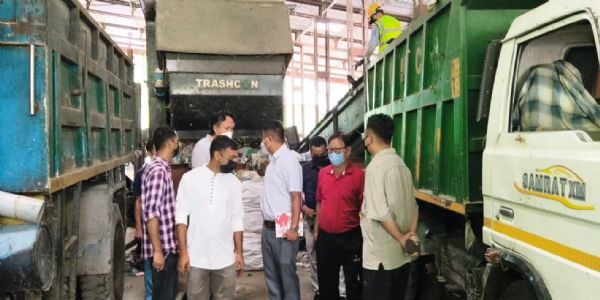 पाकिमका एडीसीले मार्तामस्थित फोहोर प्रशोधन केन्द्रको निरीक्षण गरे