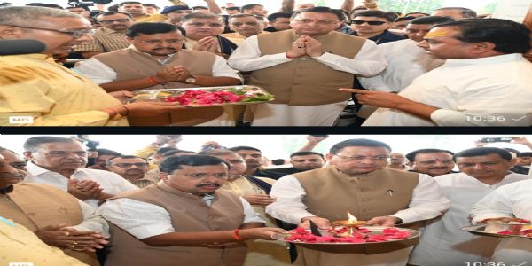 हल्द्वानीको महालक्ष्मी मन्दिरमा नितिन नवीनद्वारा पूजा-अर्चना, देशको सुख-समृद्धिको कामना गरे