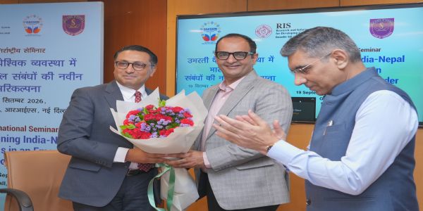 आरआईएस सेमिनारमा भारत-नेपालबीच कनेक्टिविटी र आर्थिक सहयोग बढाउन जोड