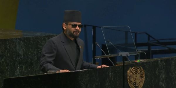 बालेन्द्र शाहको संयुक्त राष्ट्रमा सम्बोधन- नेपालले विपद्लाई भूराजनीतिक आरोप-प्रत्यारोपको विषय बनाउने छैन