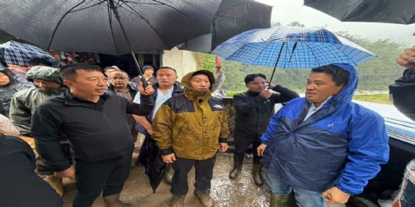 रिम्बीमा भिषण पैह्रो, क्षेत्र विधायक र अधिकारीहरूले गरे स्थलगत निरीक्षण, दिए तत्काल राहतको आश्वासन