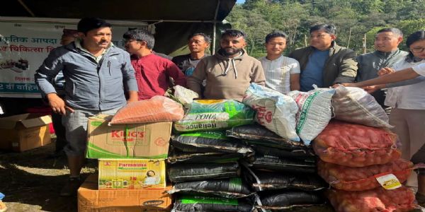 रिम्बी पैह्रो प्रभावित परिवारलाई सीएपीको राहत सहयोग