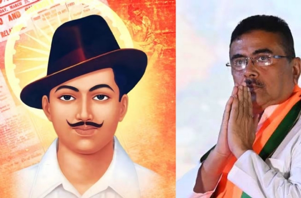 मुख्यमंत्री शुभेंदु अधिकारी ने भगत सिंह को श्रद्धांजलि दी