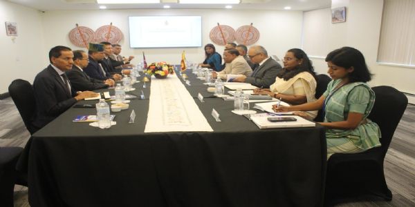 नेपाल-श्रीलंकाका विदेशमन्त्रीबीच संयुक्त राष्ट्रसंघमा वार्ता