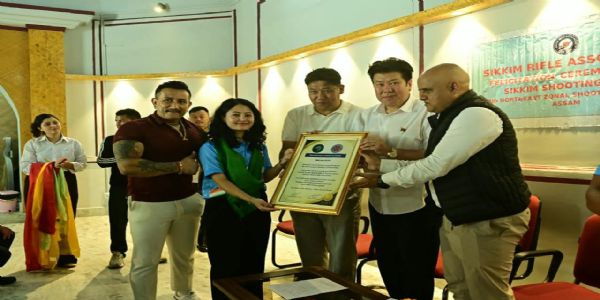 नर्थ ईस्ट जोनल सुटिङ च्याम्पियनसिपका खेलाडीहरूलाई लिएर सम्मान समारोह आयोजित