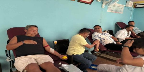 लिङ्दोङ बर्फोक जीपीयूमा सामुदायिक मेगा रक्तदान शिविर